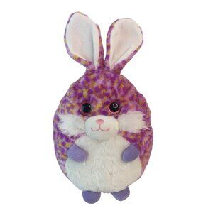 Purple Easter Bunny Rabbit‎ Plush 12" Round Egg Shape Stuffed Toy Best Made Toys